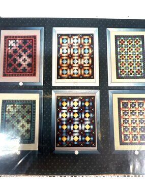 VERY RARE Amish Shadow Quilts Cross Stitch Patterns For Miniature Designs